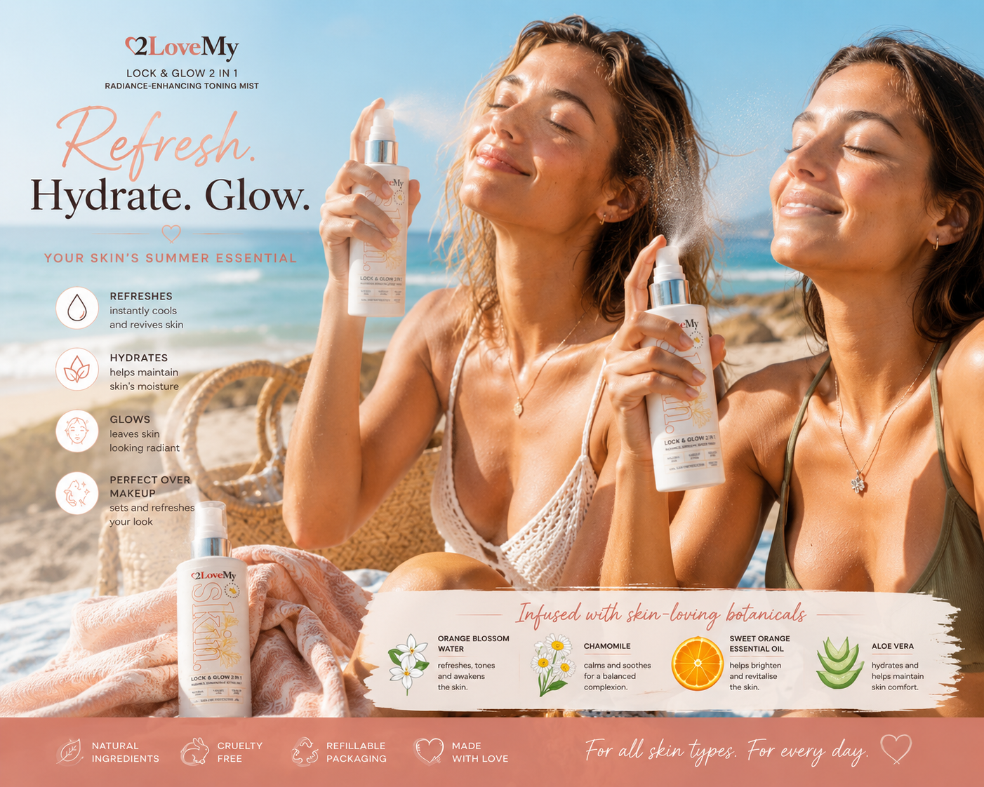 Lock & Glow 2 in 1 Radiance Revive & Setting Mist