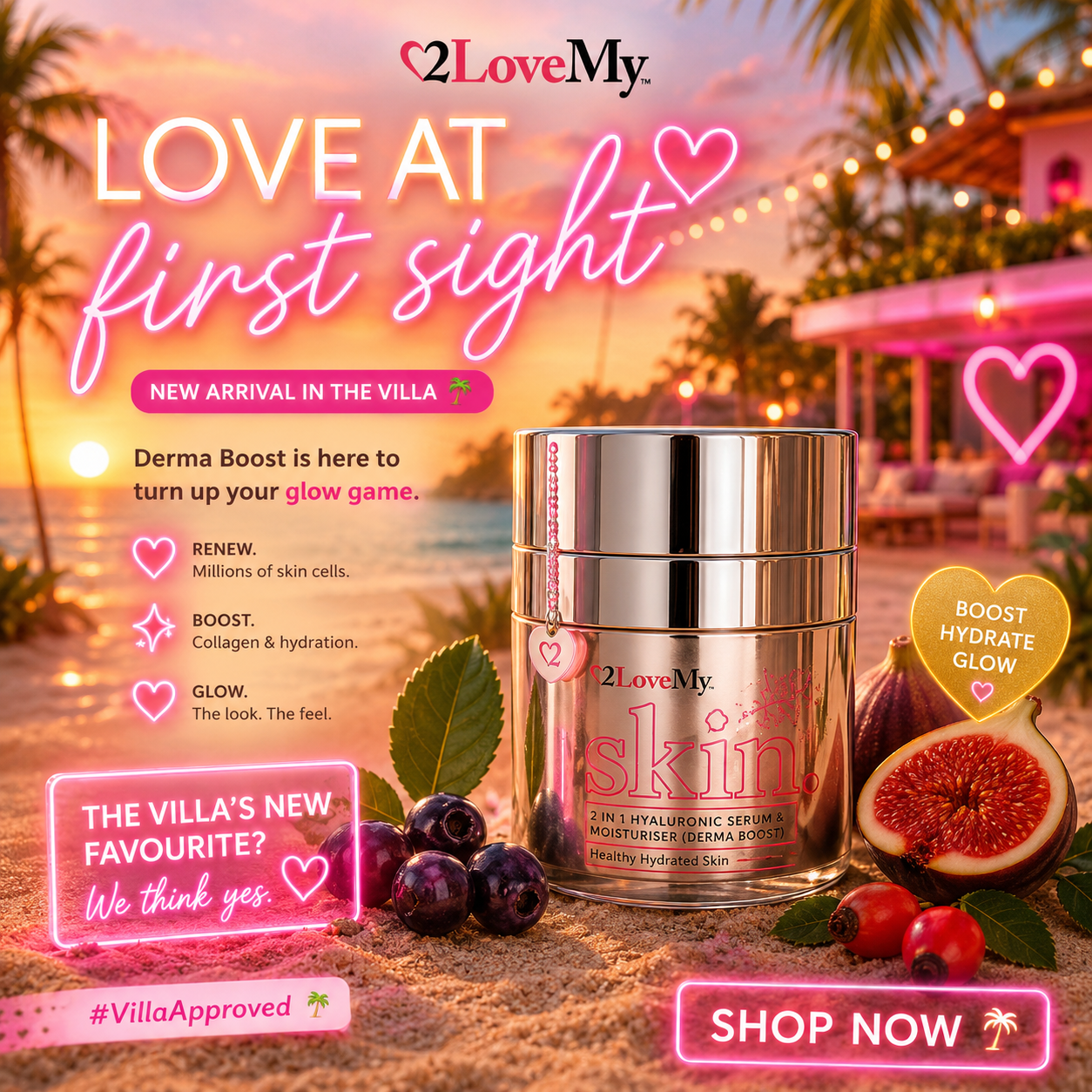Hyaluronic Derma Boost 2 in 1 Serum & Moisturiser