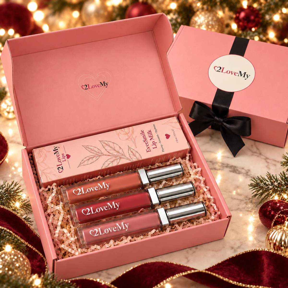 2LoveMy Christmas Lip Gloss & EverSmile Gift Set