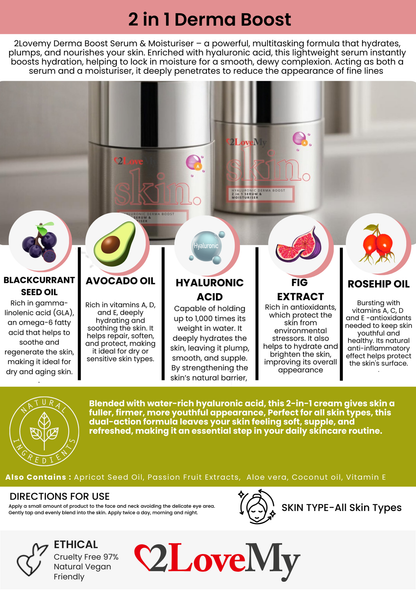 Hyaluronic Derma Boost 2 in 1 Serum & Moisturiser