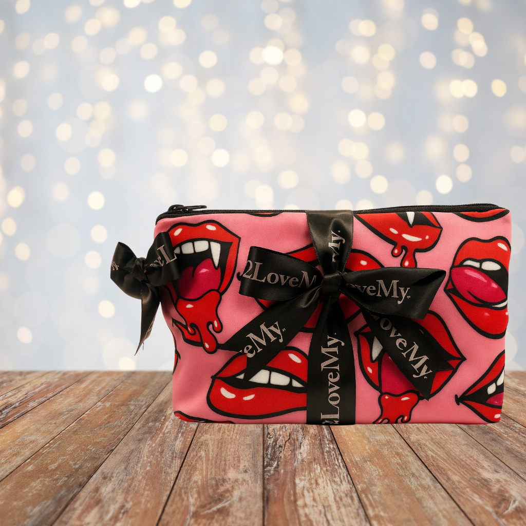 Lip Balm Trio & Makeup Bag