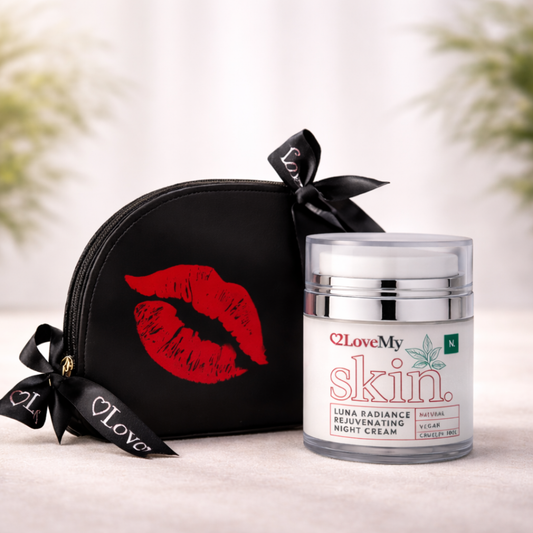 Luna Night Cream & Signature Makeup bag