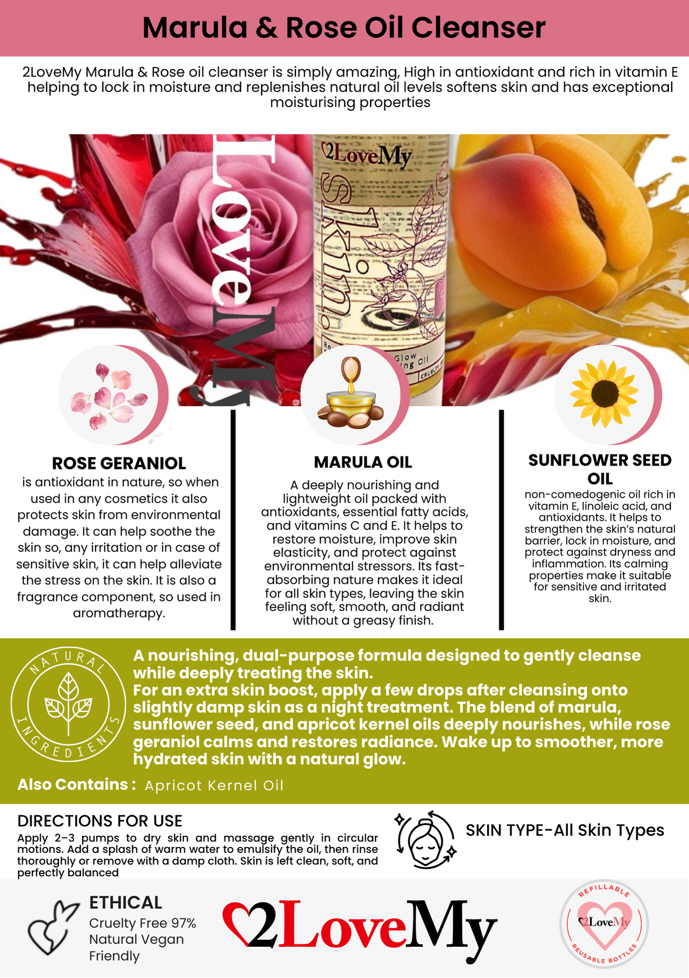 Marula & Rose Oil Cleanser
