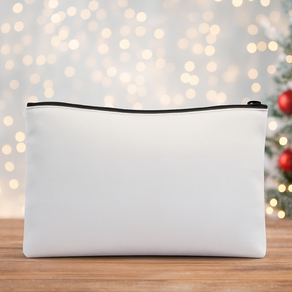 Large makeup bag with face