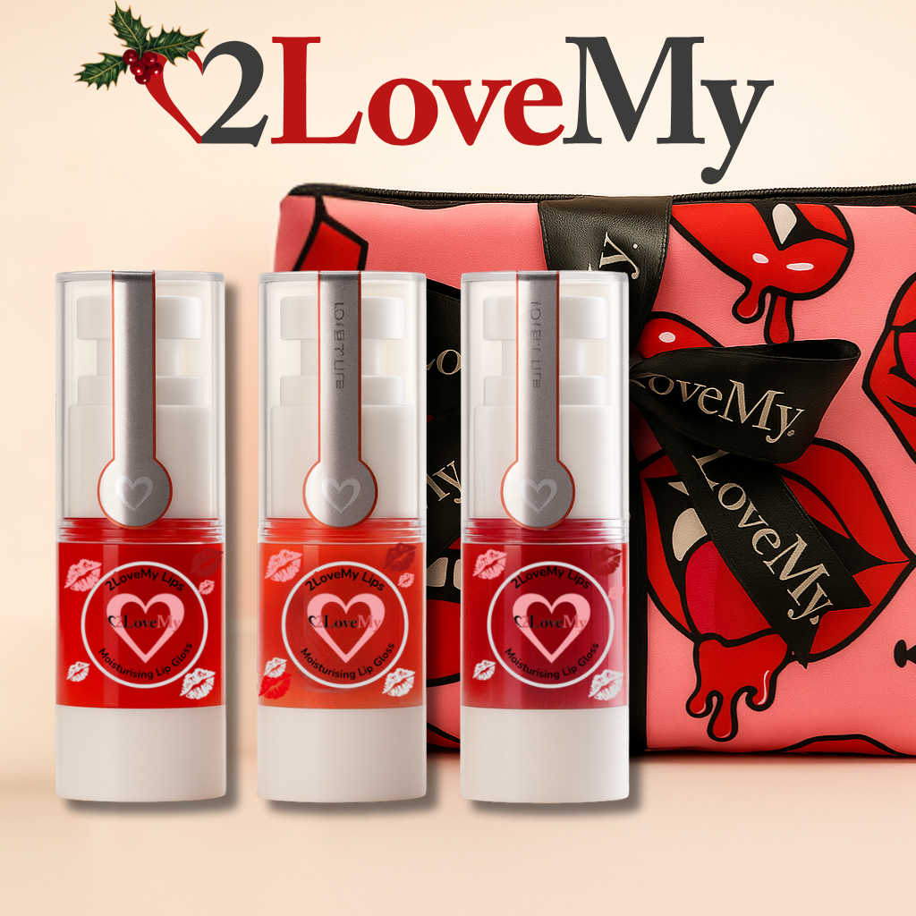 Lip Balm Trio & Makeup Bag