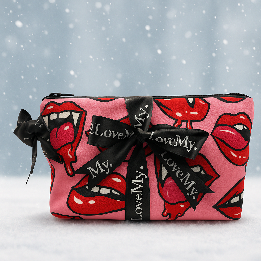 Lip Balm Trio & Makeup Bag