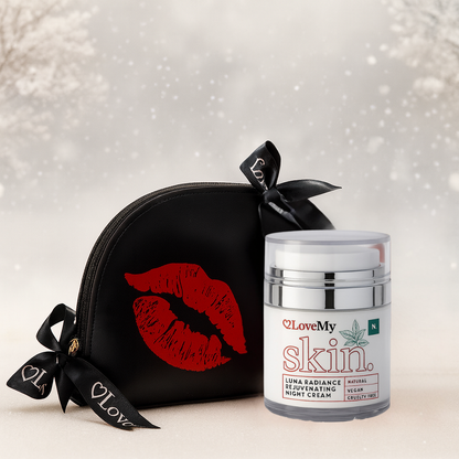Luna Night Cream & Signature Makeup bag