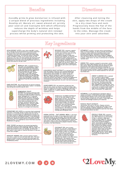 PG1 - Prime & Glow Moisturiser - 2LoveMy
