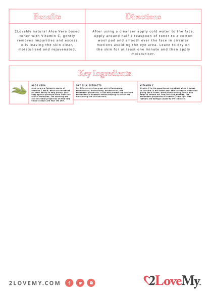 Vitamin C & Aloe Vera Toner - 2LoveMy